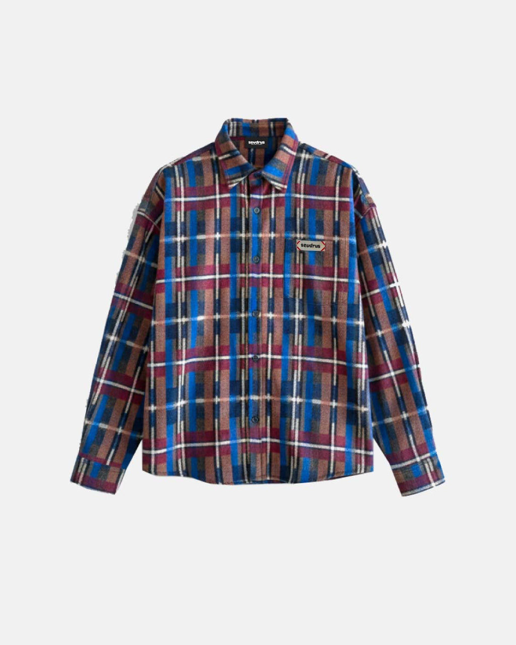 Unisex %30 Yün Karışımlı Oduncu Gömlek