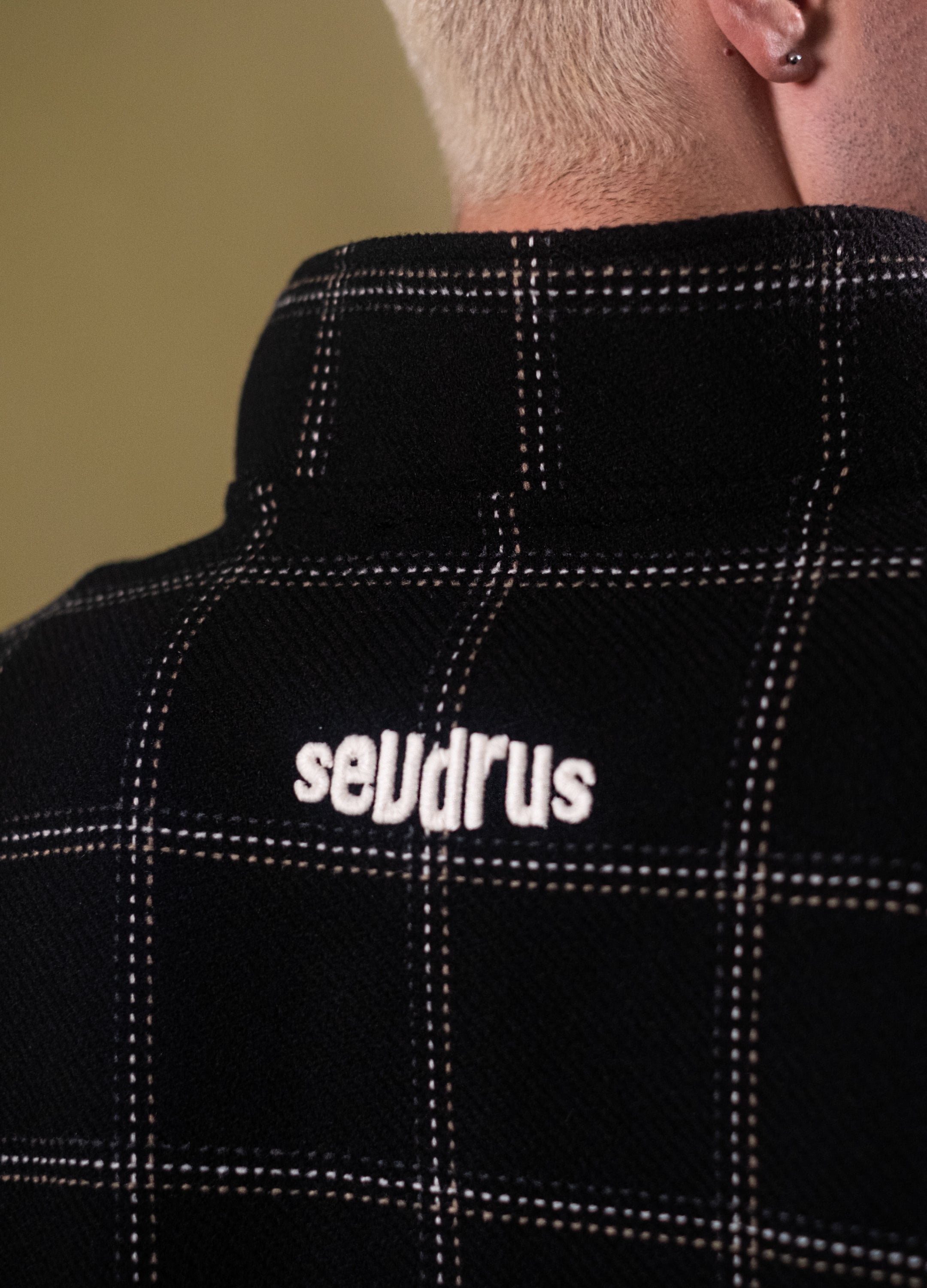 Unisex Charcoal High Collar Black Sweatshirt