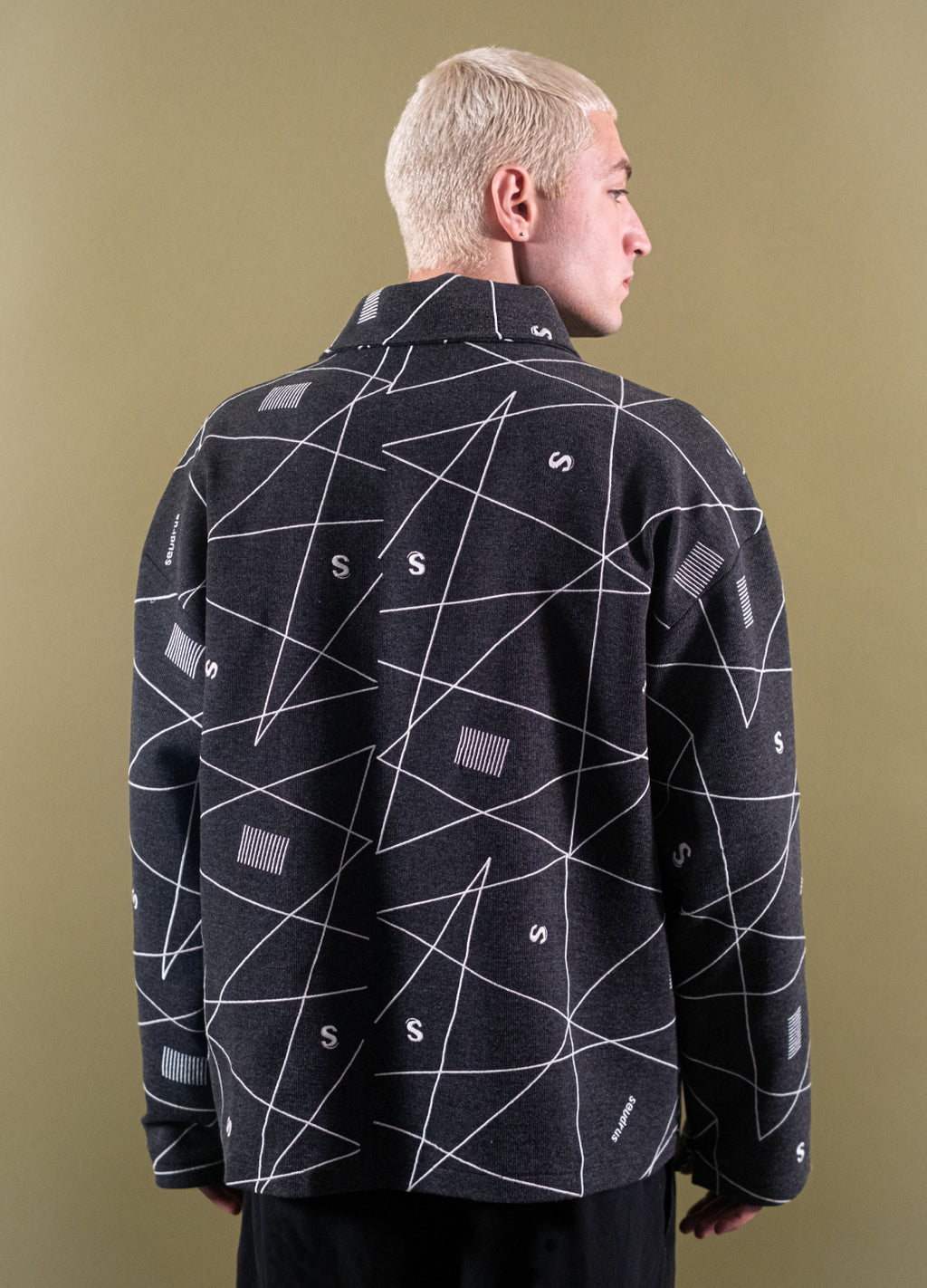 Unisex Full Embroidered Monolith Jacket