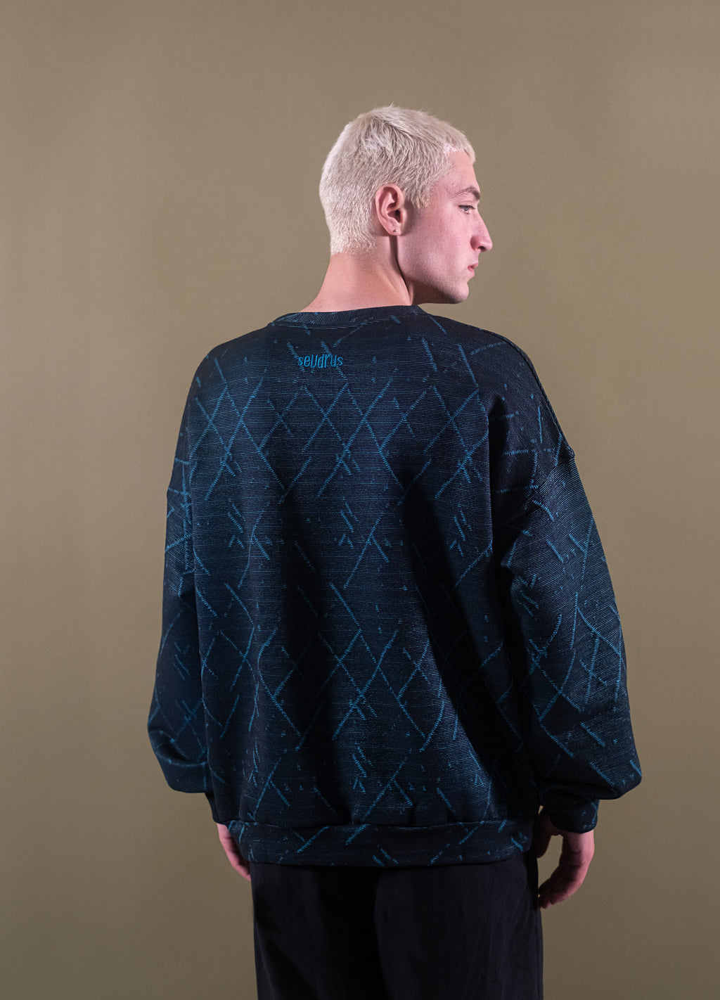 Unisex Monochrome Blue Sweatshirt