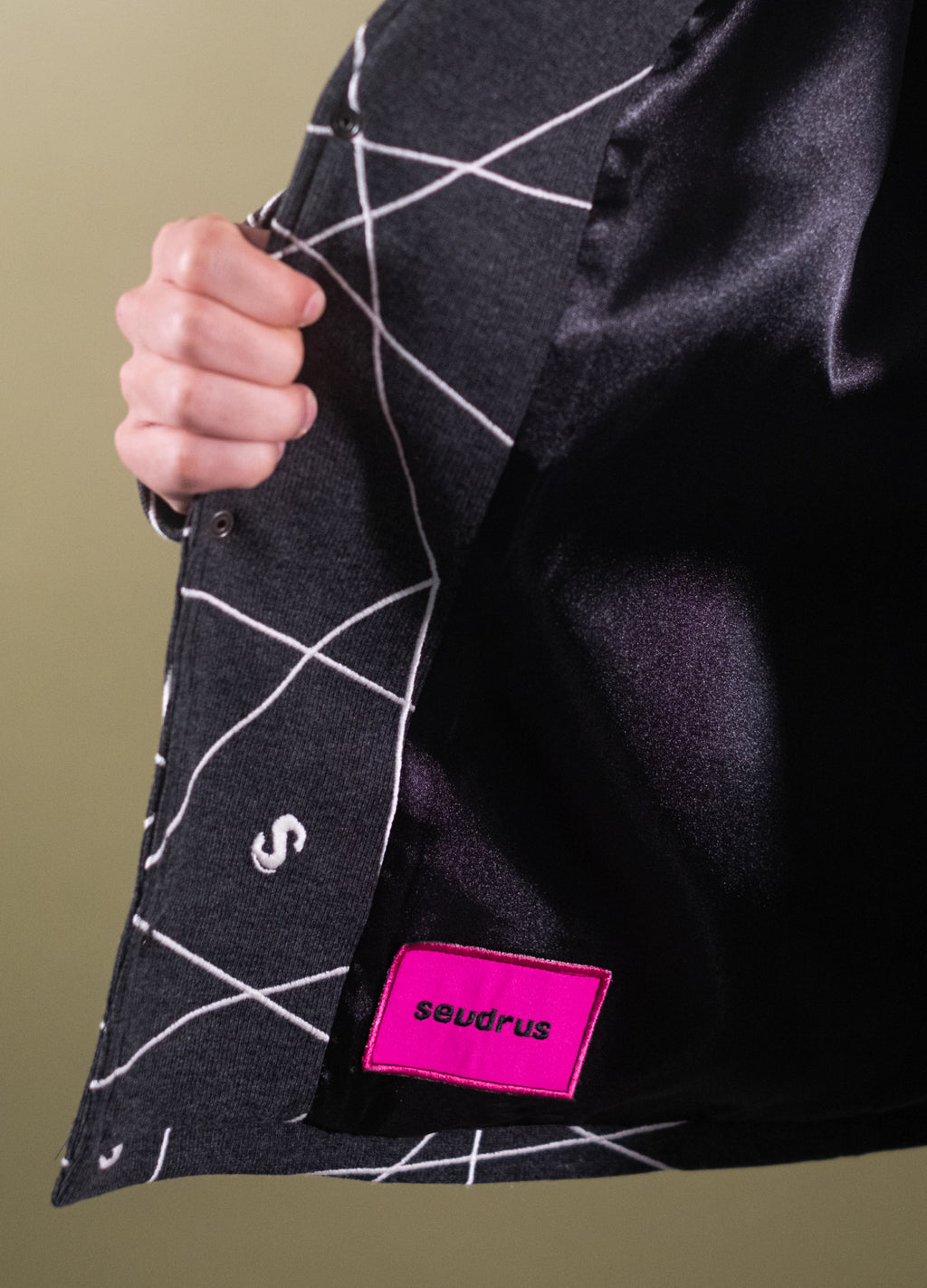 Unisex Full Embroidered Monolith Jacket