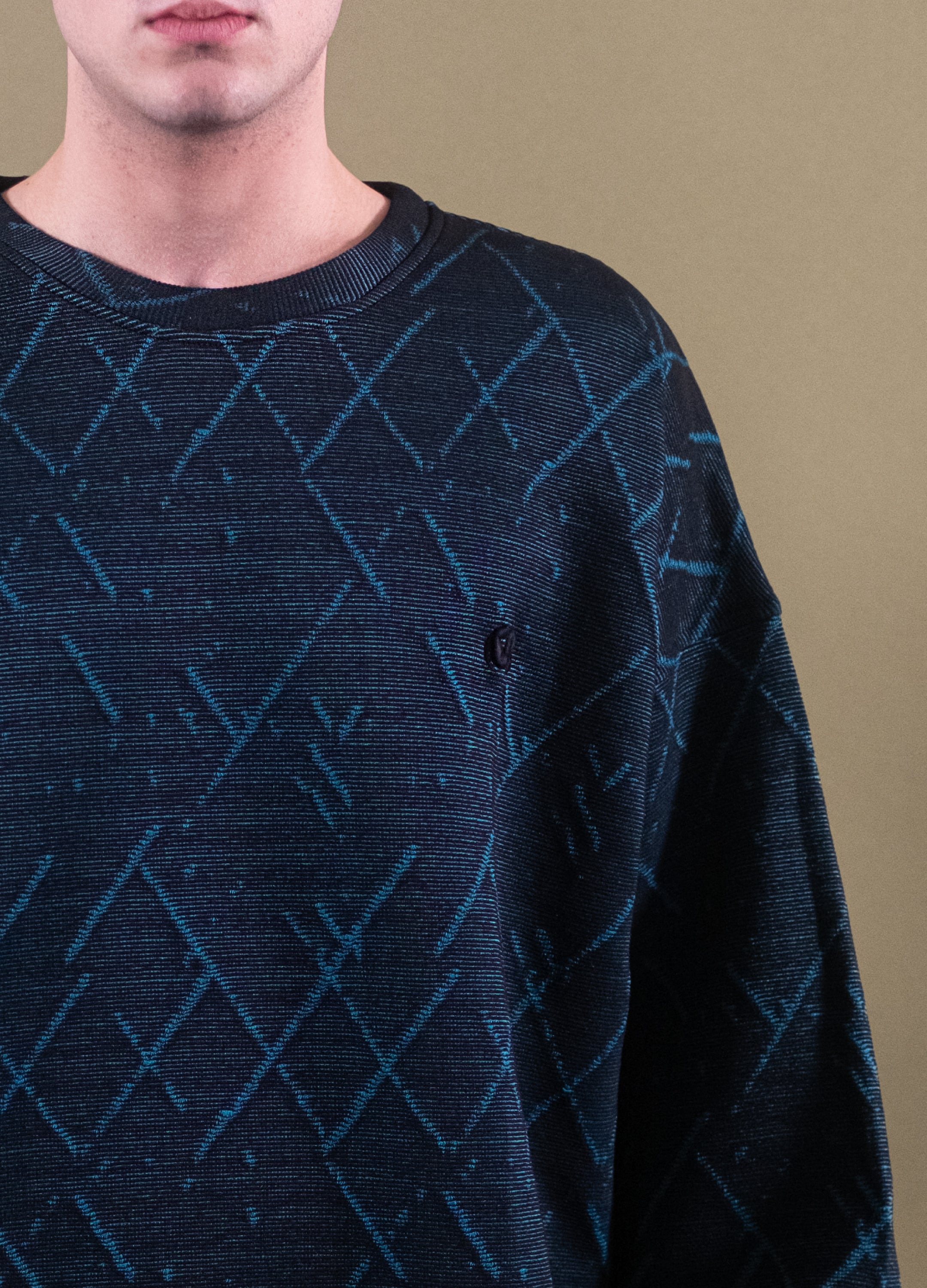 Unisex Monochrome Blue Sweatshirt