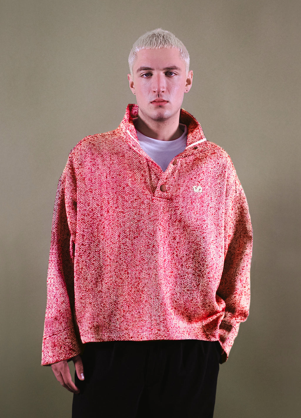 Unisex Eclipse High Collar Wool Sweatshirt