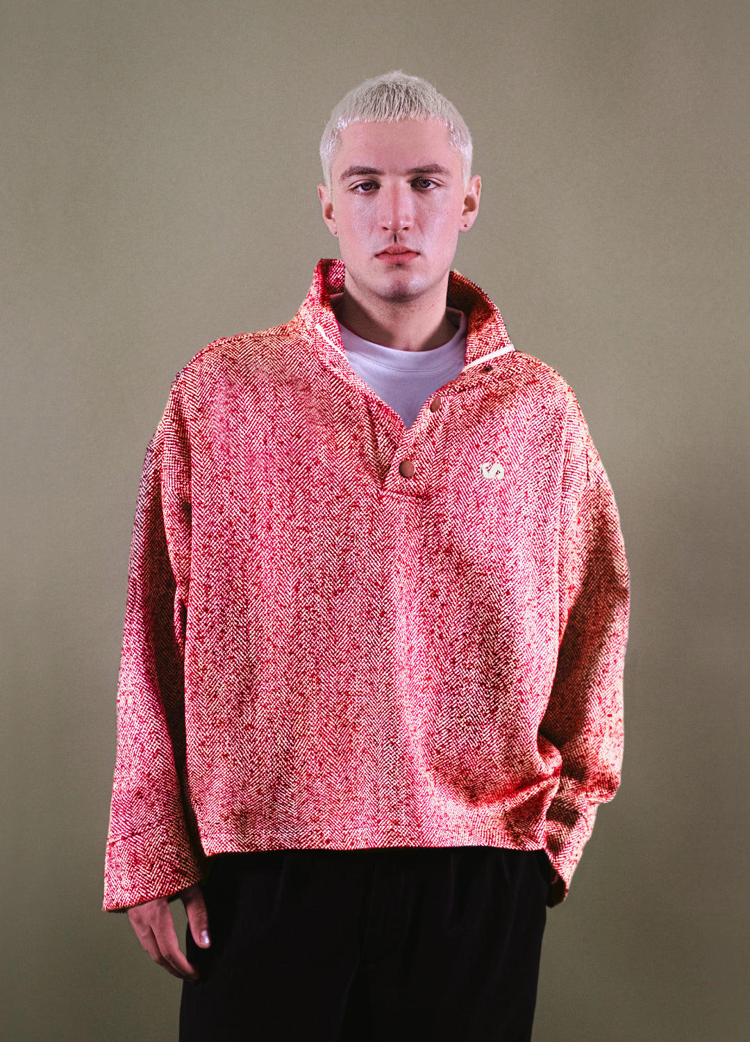 Unisex Eclipse High Collar Wool Sweatshirt