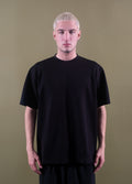 Unisex Black Logo Nakışlı Yüksek Gramajlı T-Shirt