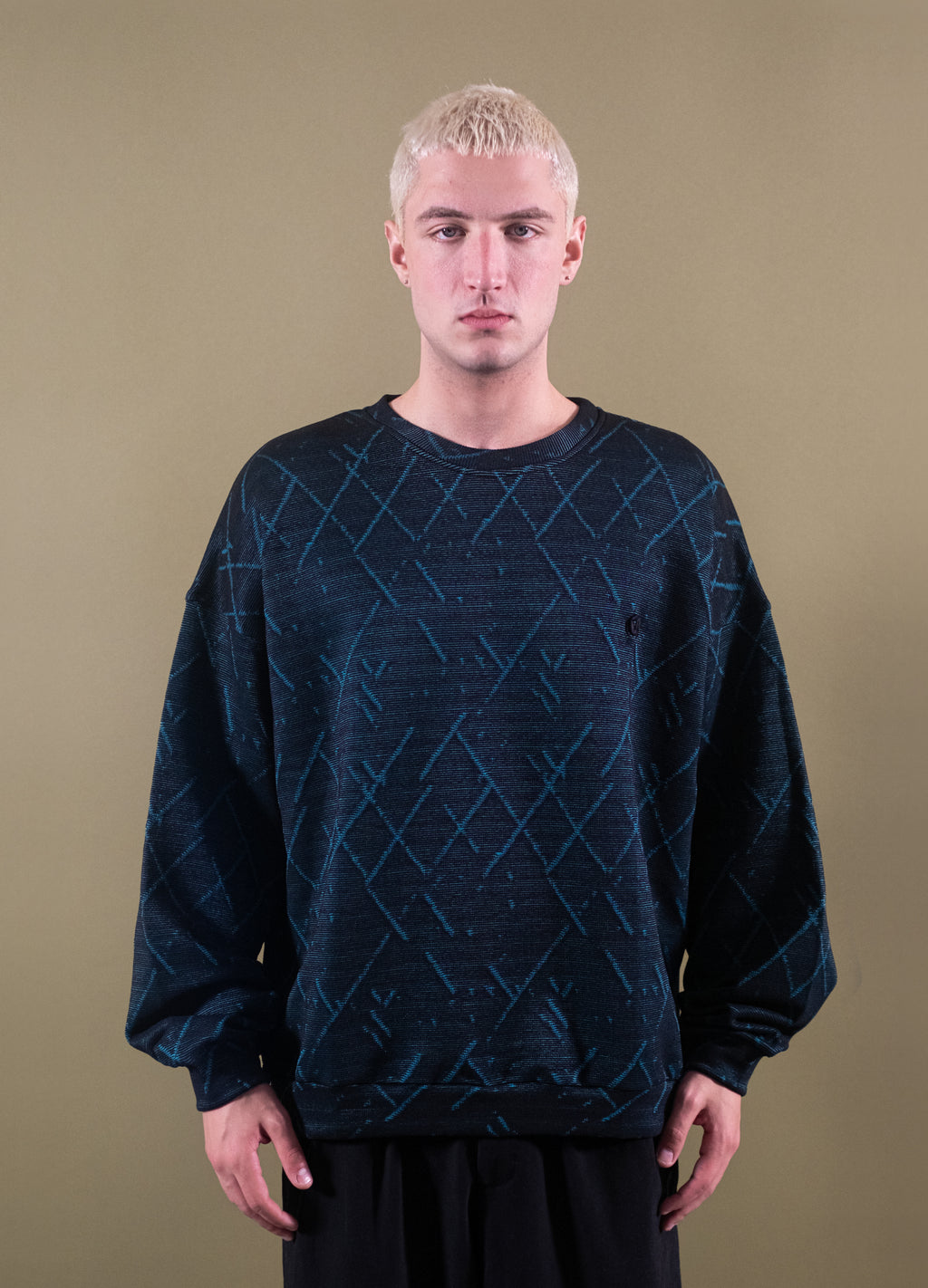 Unisex Monochrome Blue Sweatshirt