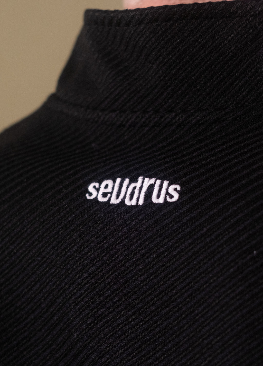 Unisex Prelude Half Zipped Black Sweatshirt