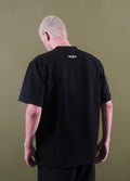 Unisex Black Logo Nakışlı Premium T-Shirt