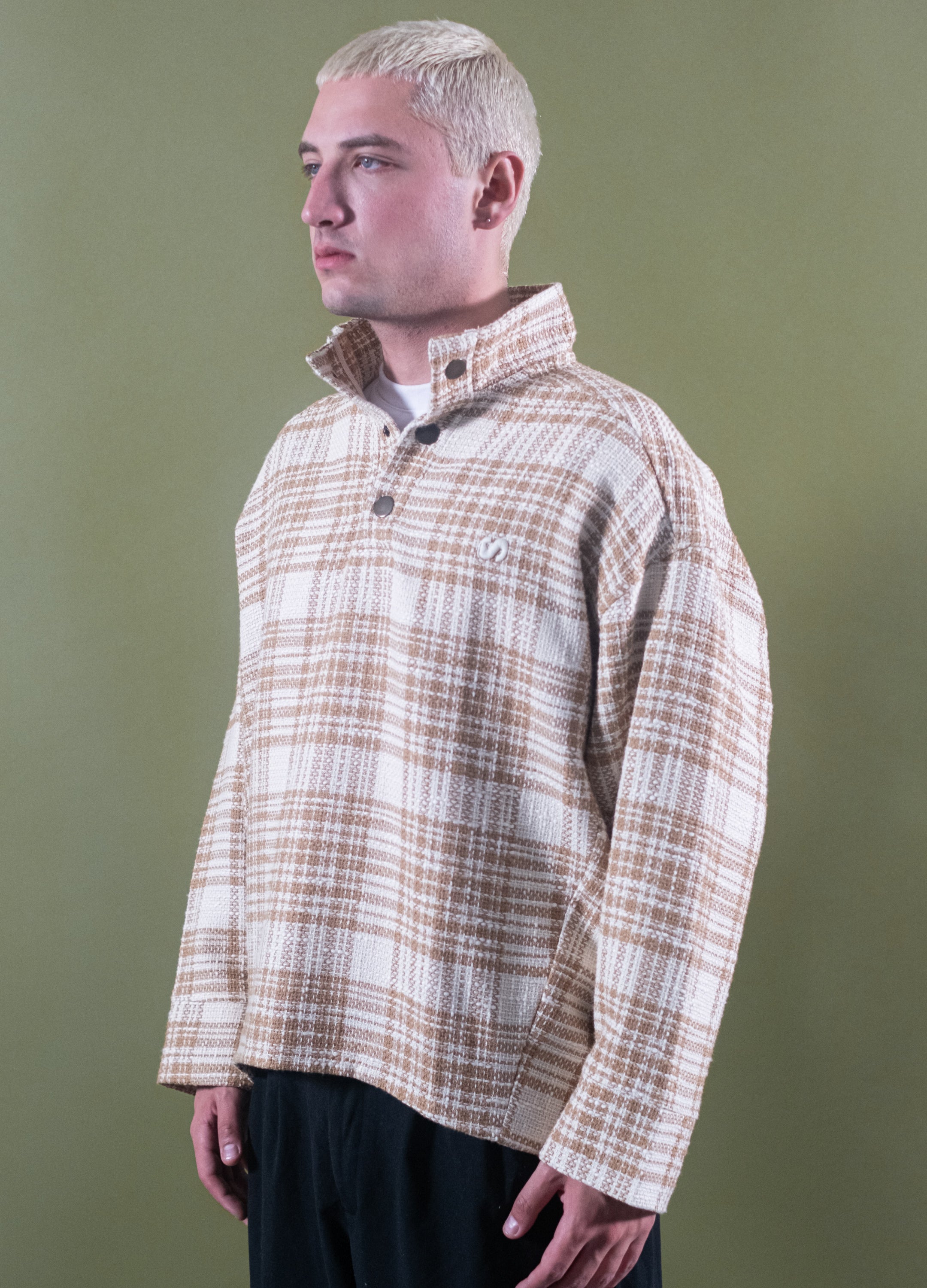 Unisex Ethereal High Collar Sweatshirt