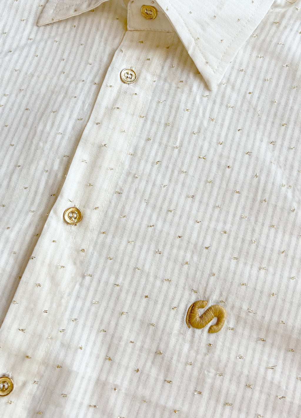 Stardust Classic Pul Detaylı Geniş Kesim Yazlık İnce Kadın Gömlek