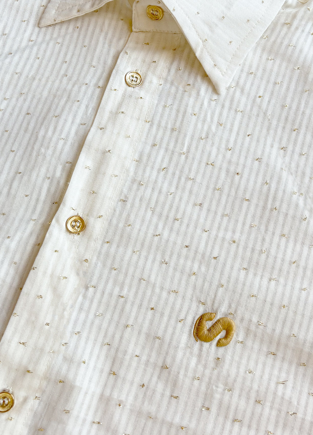 Stardust Classic Pul Detaylı Geniş Kesim Yazlık İnce Kadın Gömlek
