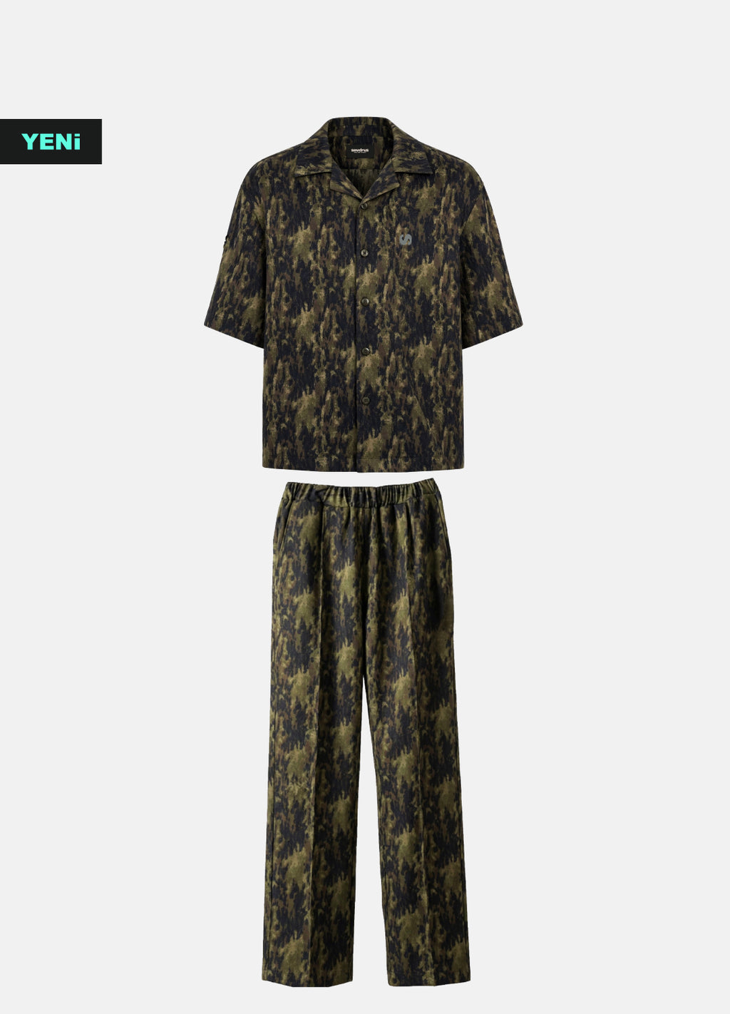 Nerve Satin Oversize Gömlek Pantolon Takım