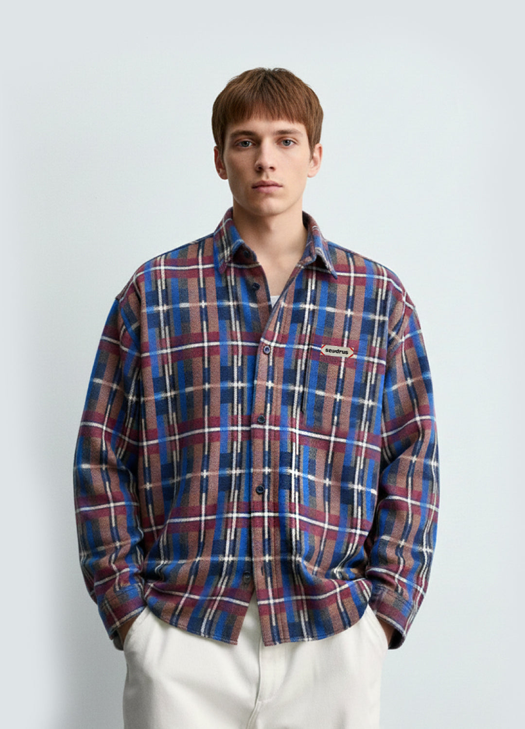 Unisex %30 Yün Karışımlı Oduncu Gömlek