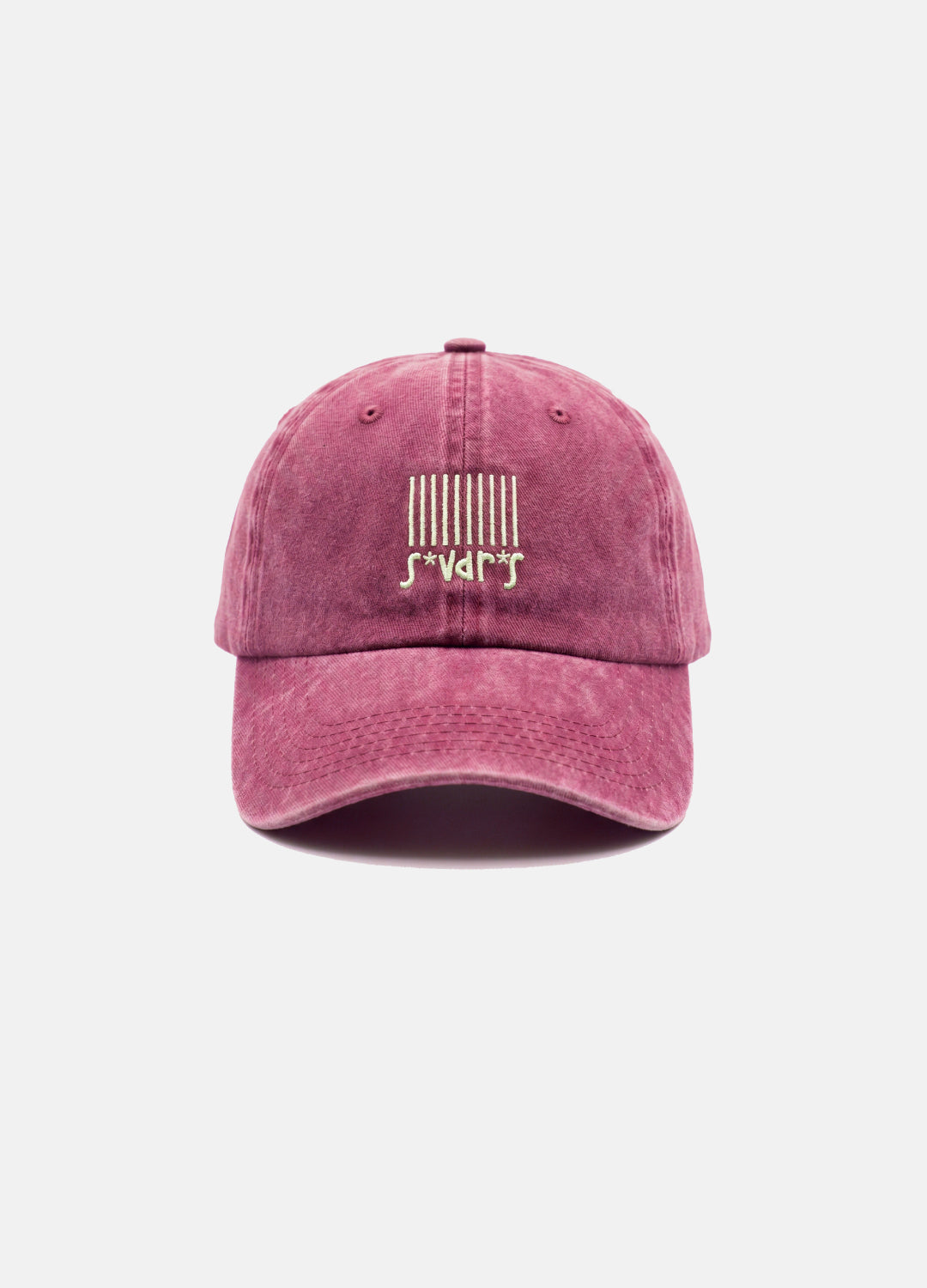Barcode s*vdr*s Nakışlı Yıkamalı Bordo Unisex Şapka
