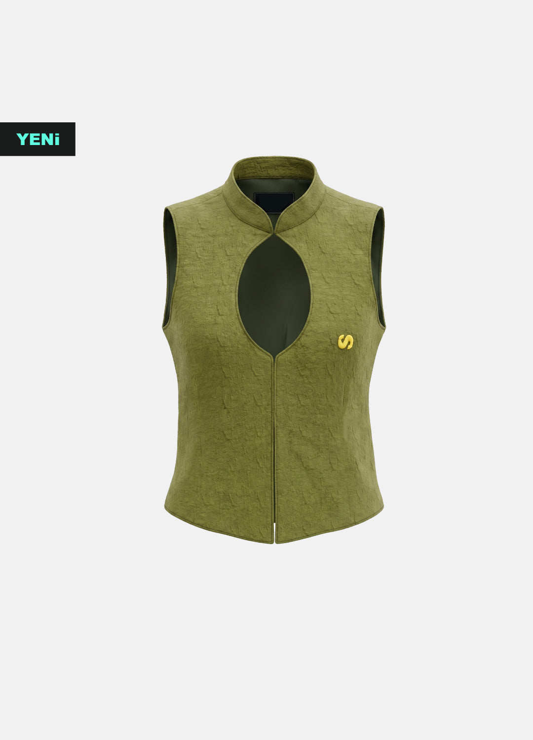 Moss Cutout Astarlı Yelek