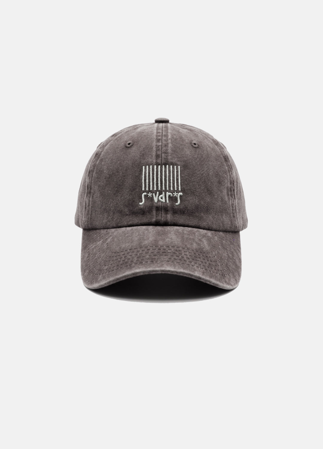 Barcode s*vdr*s Nakışlı Yıkamalı Kahverengi Unisex Şapka