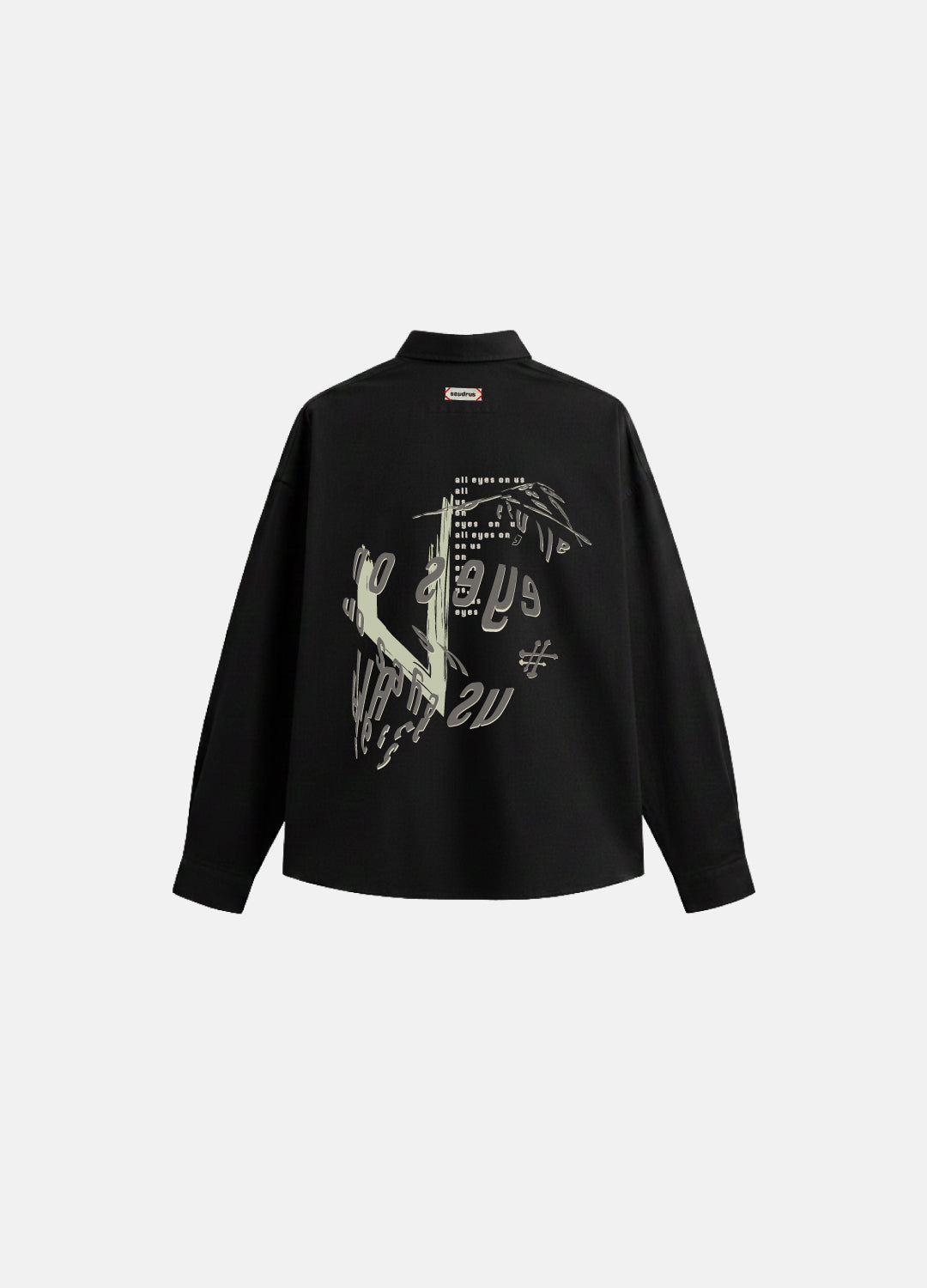 Black Note Unisex Siyah Gömlek