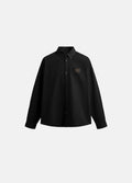 Black Note Unisex Arkası Desenli Siyah %100 Pamuk Gömlek
