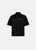 Unisex Regular Siyah Gömlek