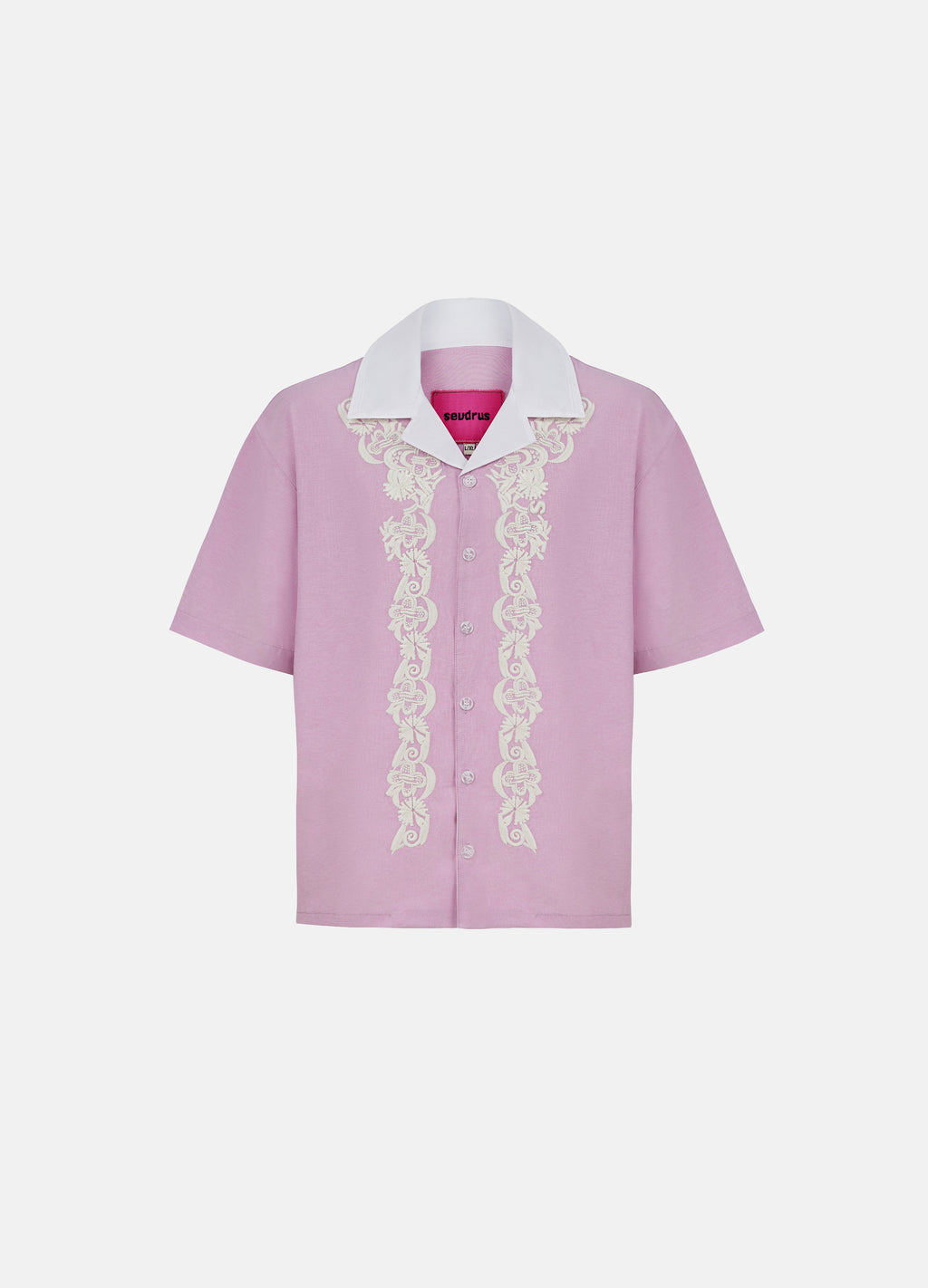 Unisex Embroidered Pink Shirt 010