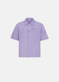 Unisex Regular %100 Pamuk Lila Gömlek