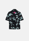 Unisex Oversized %100 Pamuk Nakışlı Batik Gömlek