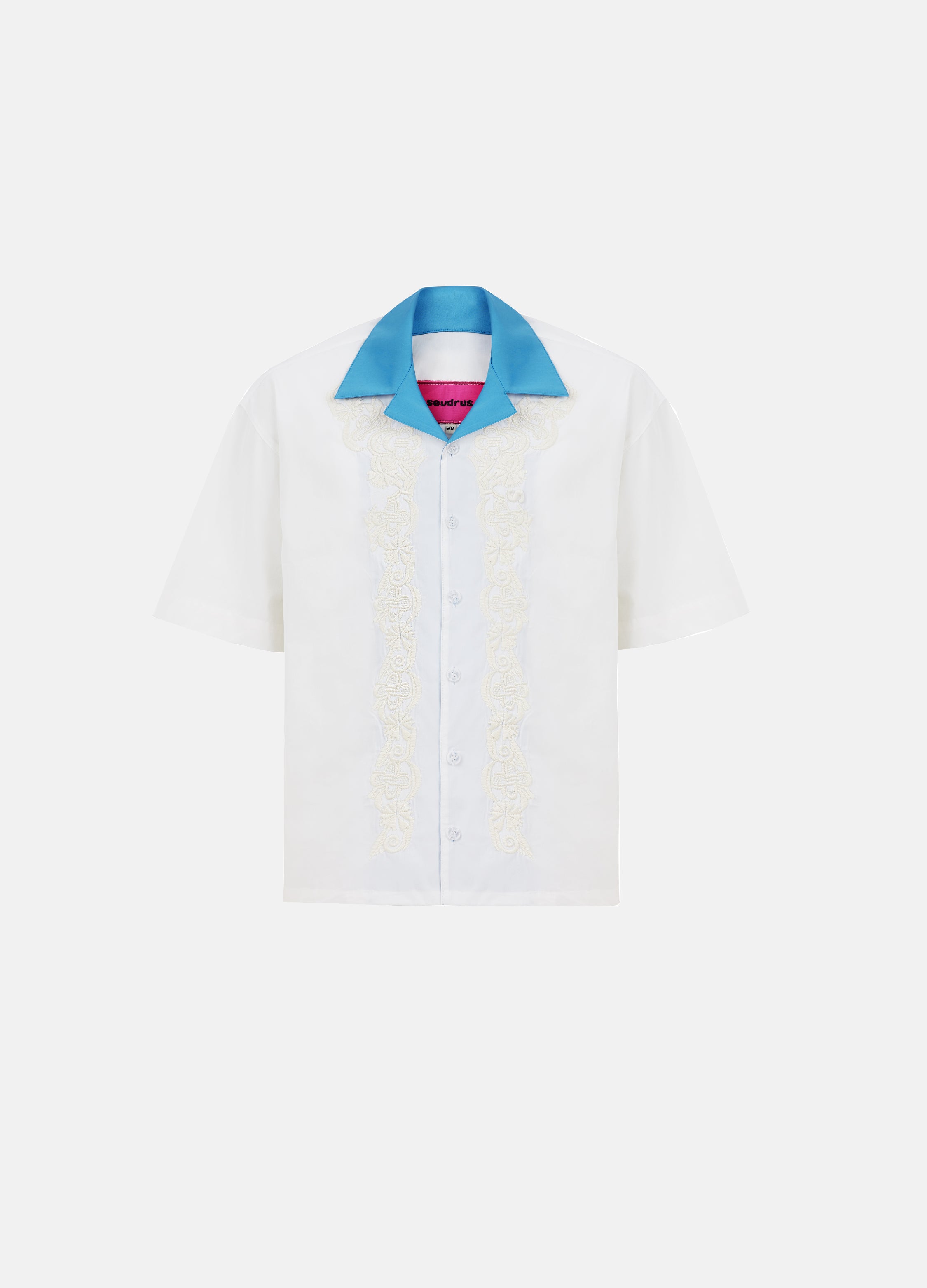 Unisex Embroidered  White Shirt 011