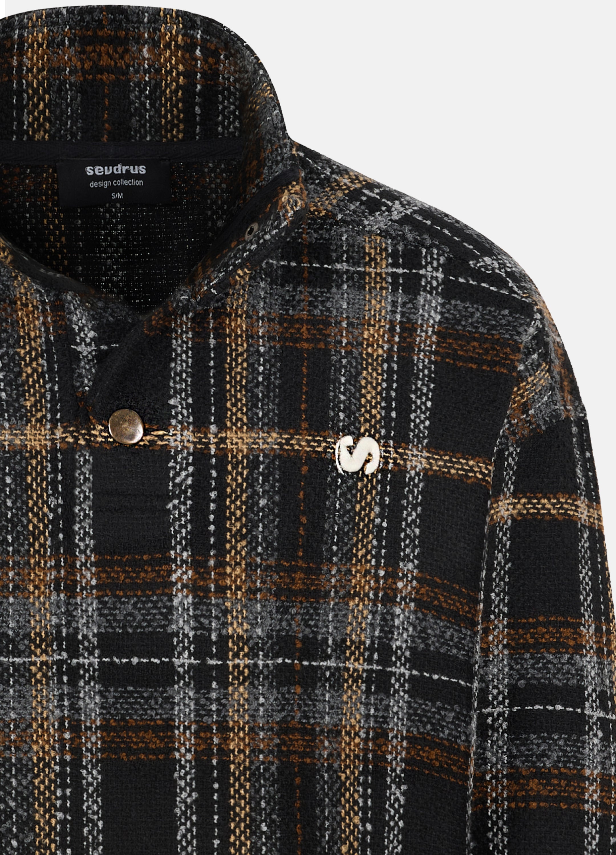 Unisex Obsidian High Collar Sweatshirt