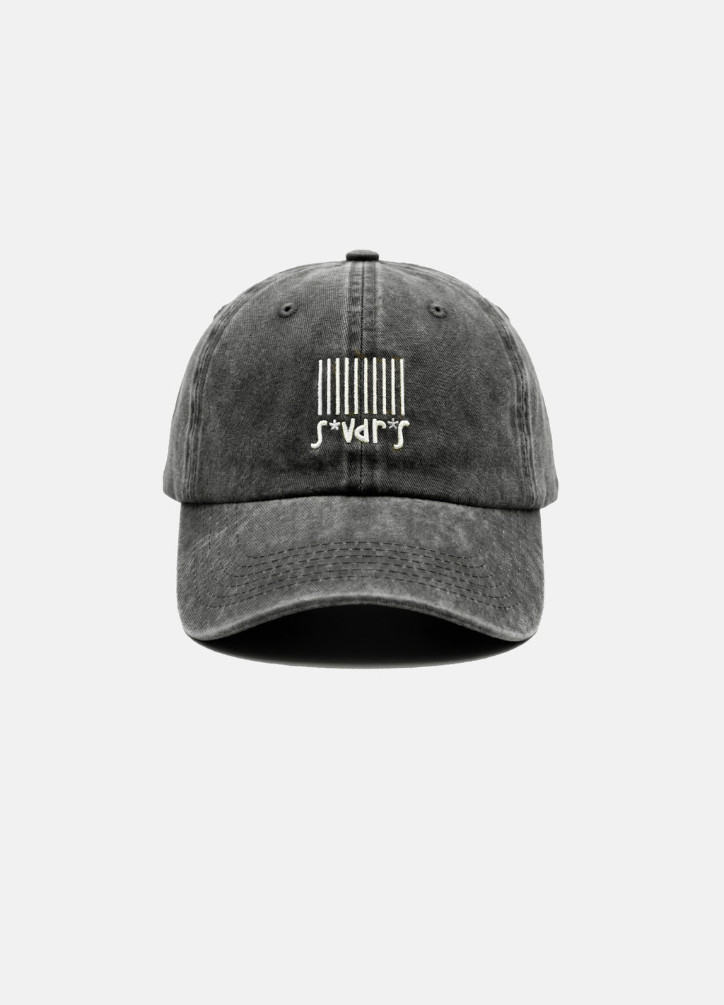 Barcode s*vdr*s Nakışlı Yıkamalı Antrasit Unisex Şapka