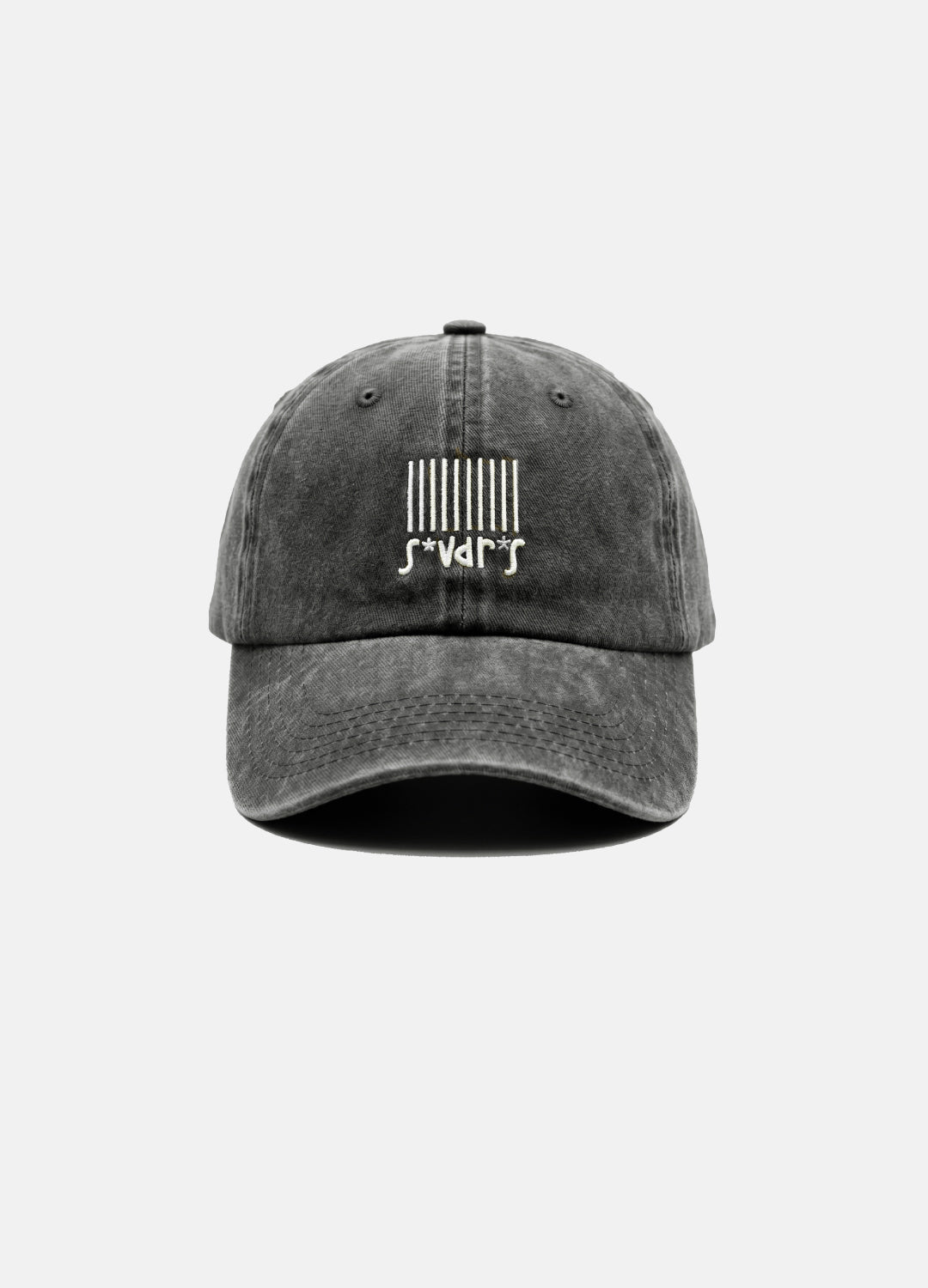 Barcode s*vdr*s Nakışlı Yıkamalı Antrasit Unisex Şapka