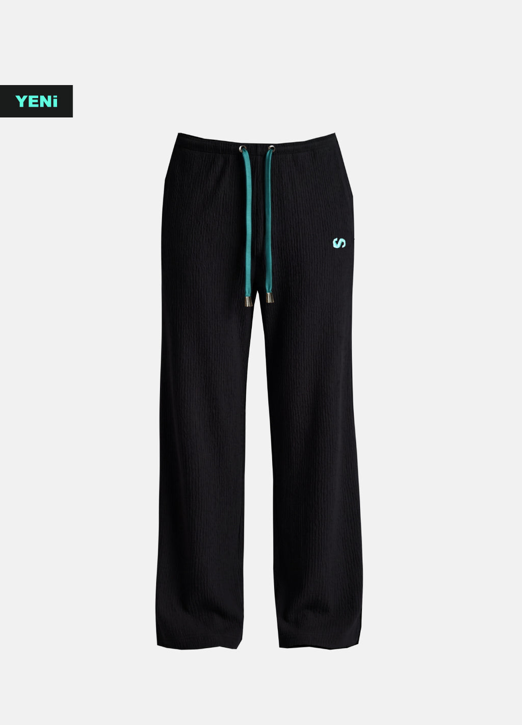 Lowkey Ocean Nakışlı Ayarlanabilir Bel Kadın Pantolon