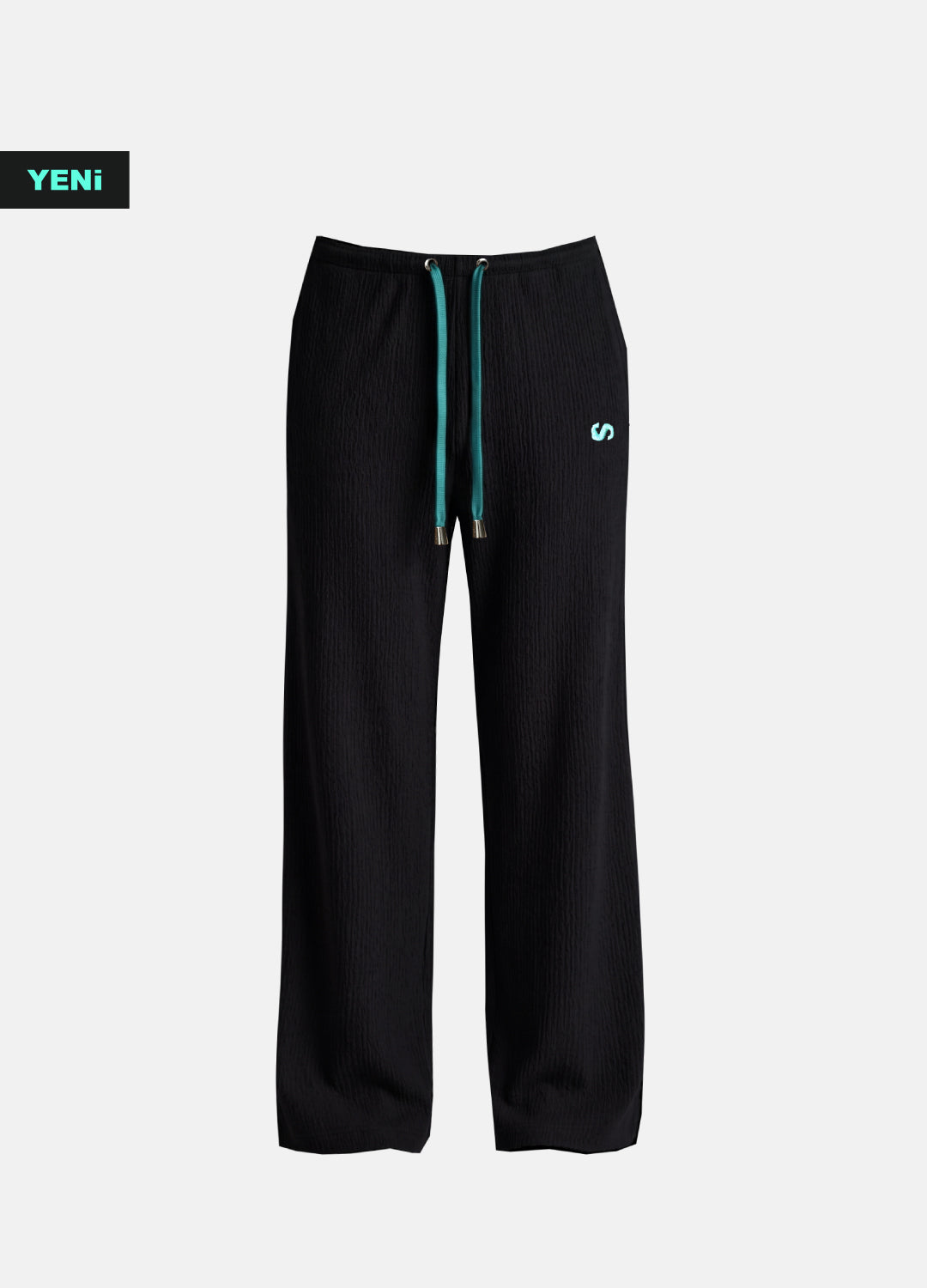 Lowkey Ocean Nakışlı Ayarlanabilir Bel Kadın Pantolon
