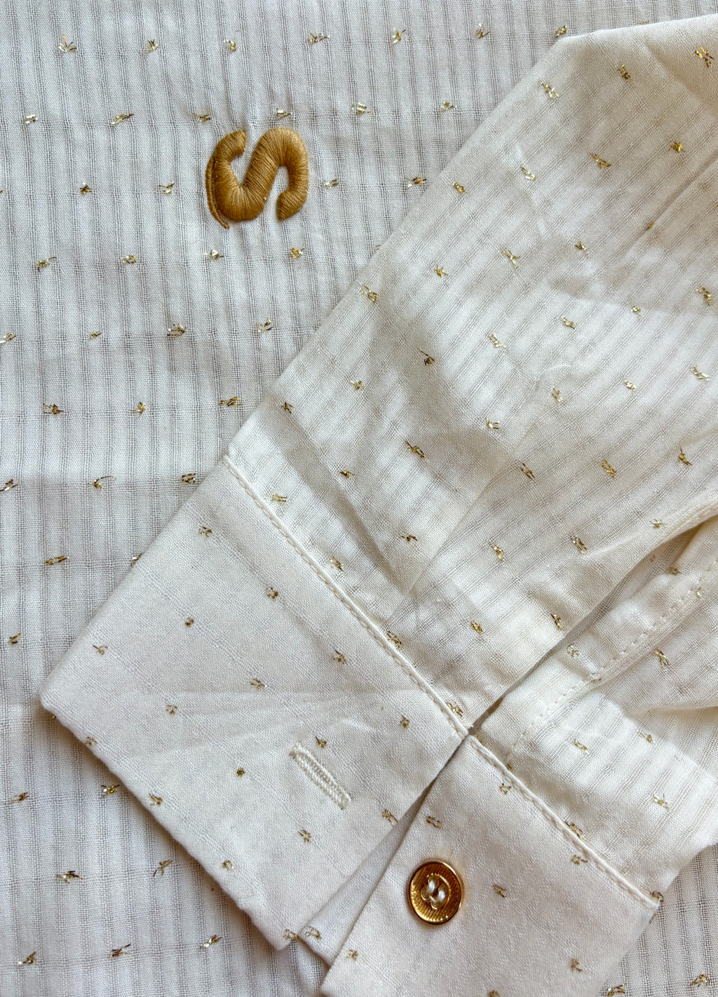 Stardust Classic Pul Detaylı Geniş Kesim Yazlık İnce Kadın Gömlek