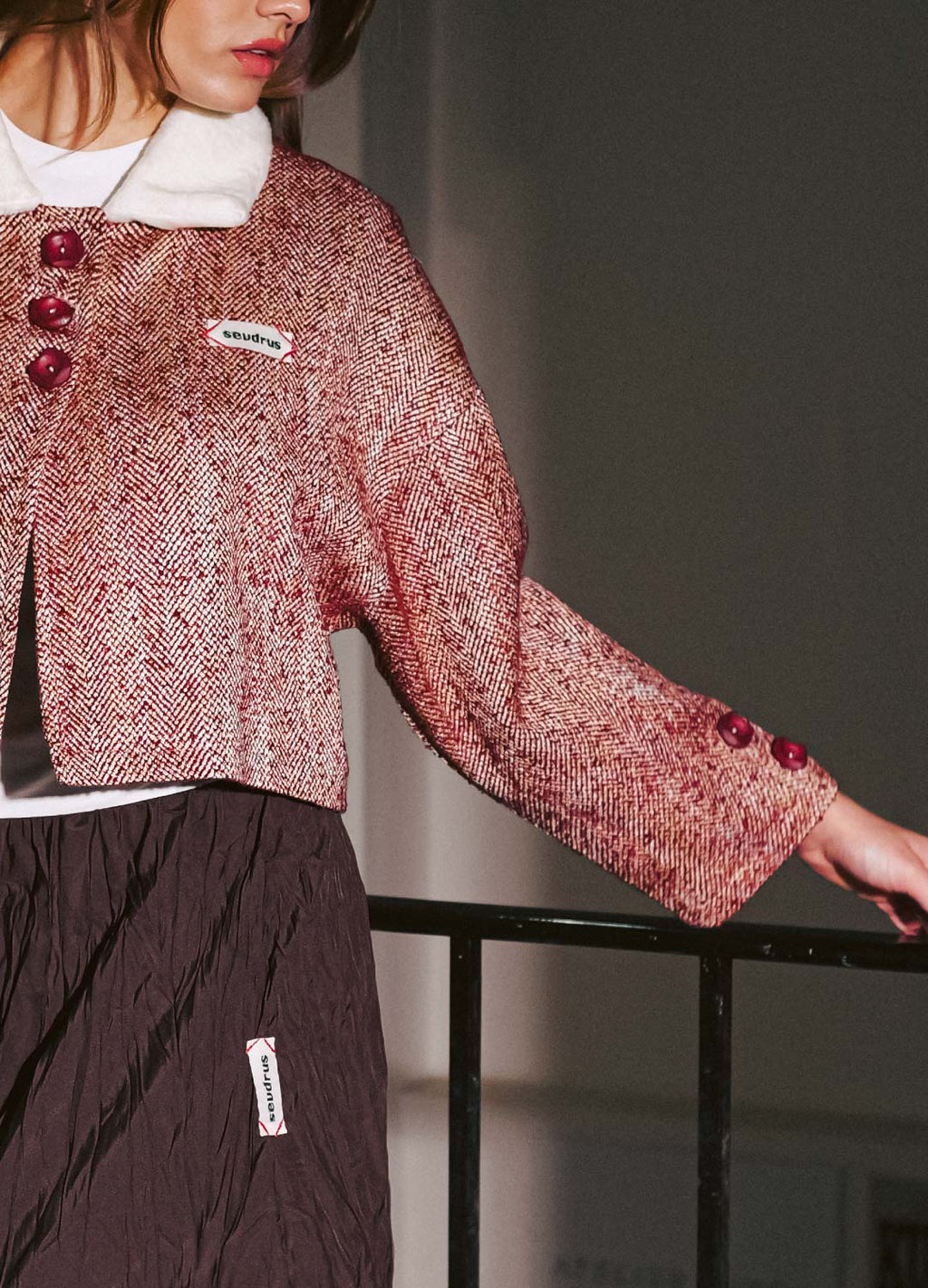 Duchess Line %30 Yün Karışımlı Bordo Ceket