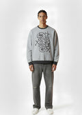 SAMPLE SALE - Shade Player Unisex Full Nakışlı İçi Polarlı Sweatshirt