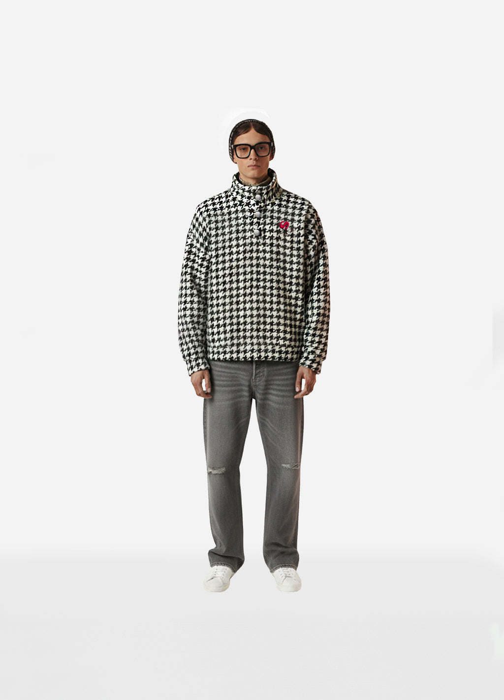 Unisex Vagabond High Collar Wool Sweatshirt