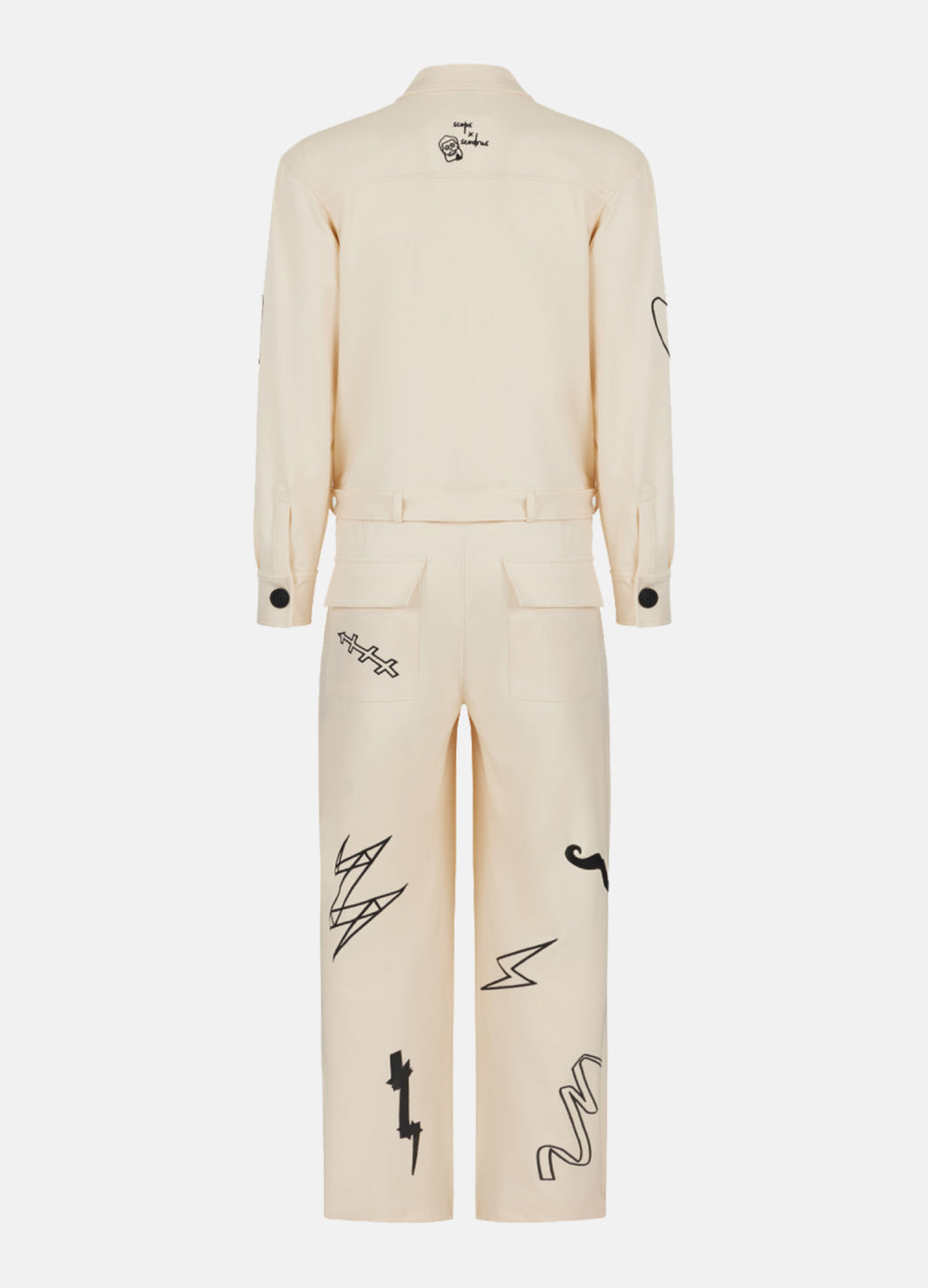 Unisex Embroidered Jumpsuit  Scops x Sevdrus Collab