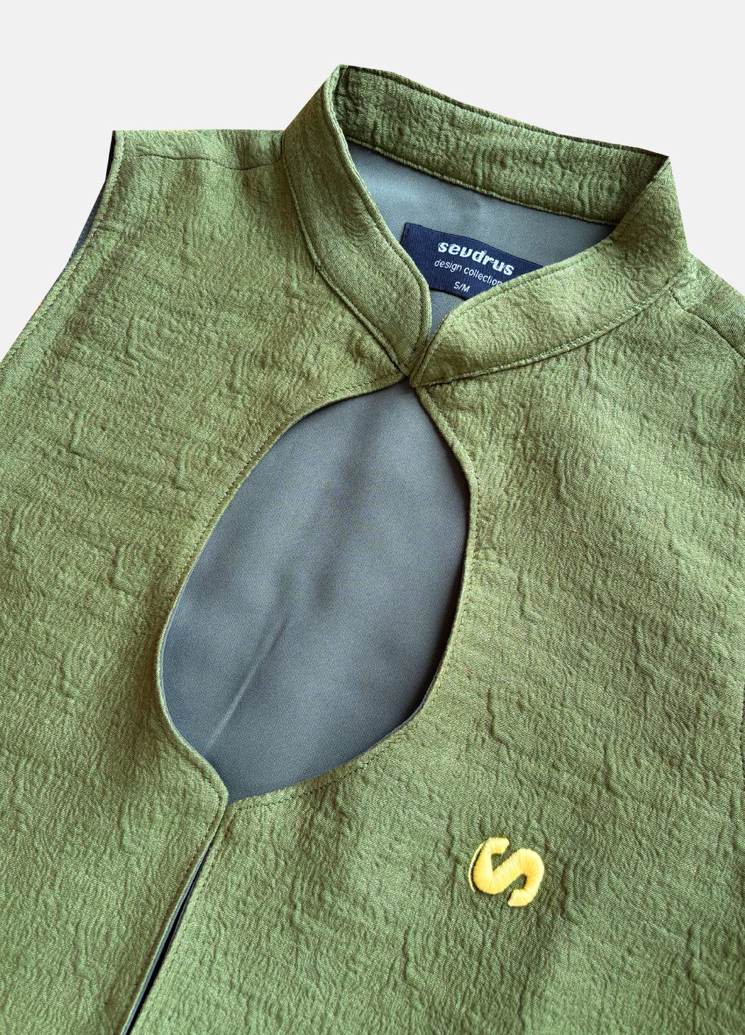 Moss Cutout Astarlı Yelek